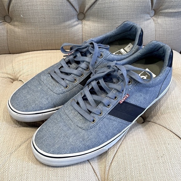 Men’s Vans/LEVIS TURNER SLUB CHAMBRAY Sneakers - Picture 3 of 9